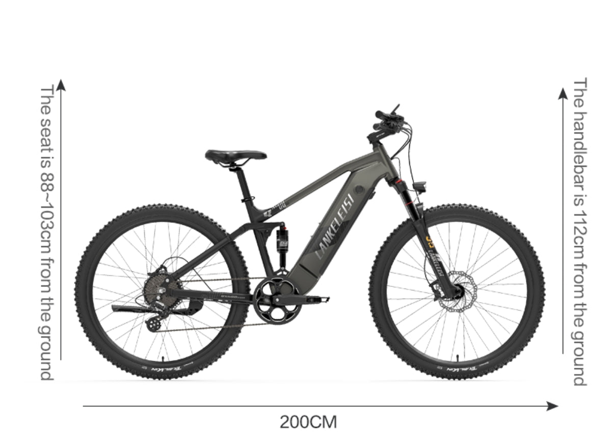 (Pre-Sale) Lankeleisi RX600PRO 29*2.3' Fat Tire 250W Single Motor 48V 20Ah SamSung Battery Ebike