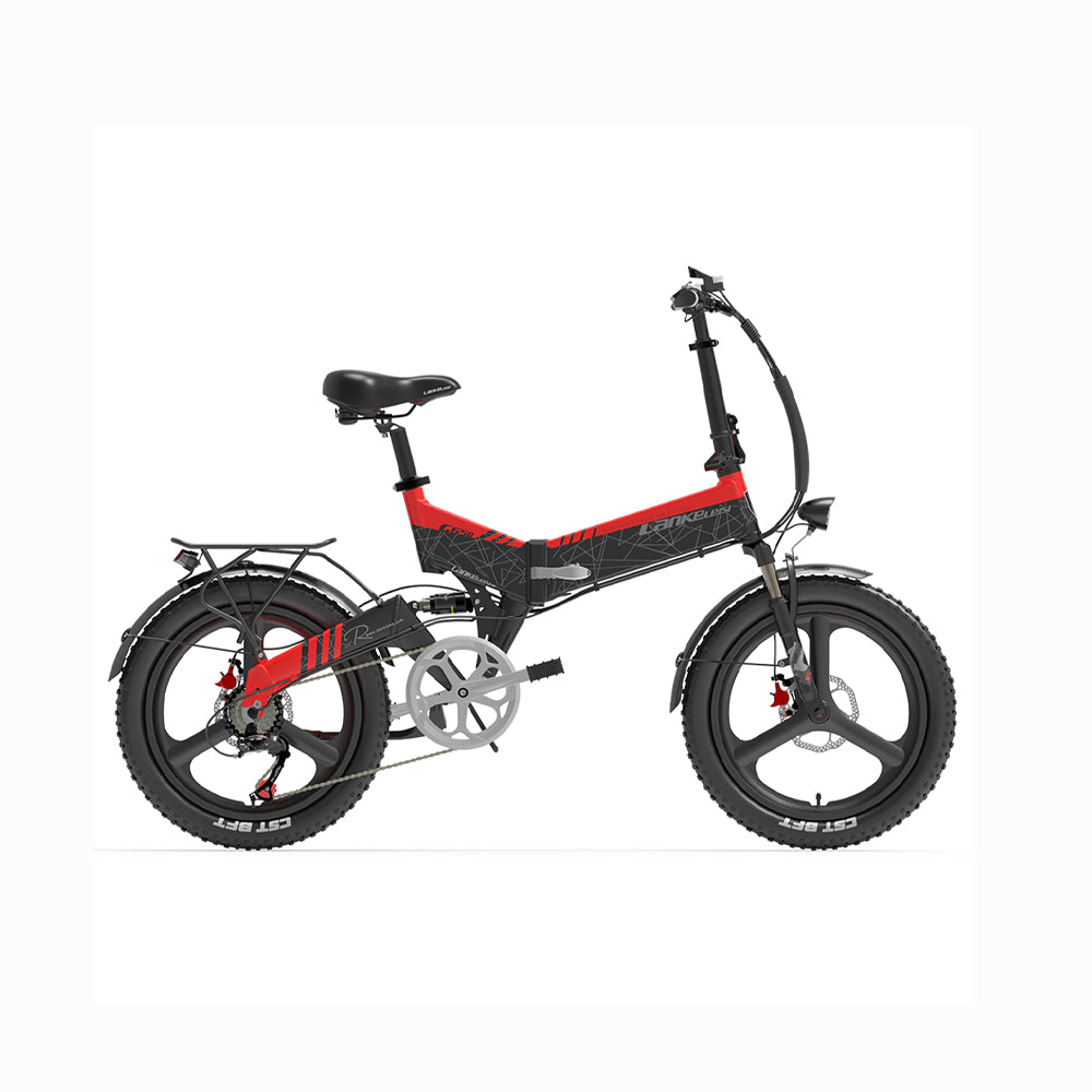 (EU Stock) Lankeleisi G650 Folding Mountain Ebike / Electric Bicycle, 48V 500W 12.8Ah Lithium Battery, Unisex Commuter Electric Bicycle