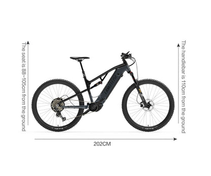 （EU Stock) LANKELEISI GT800 48V 20Ah Samsung Battery 500W Mountain Electric Bike(New Arrivals)