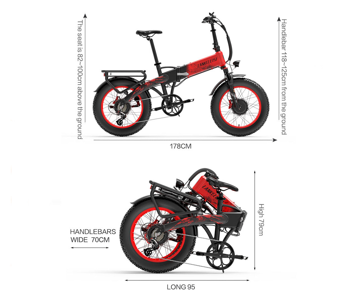 （EU Stock）Lankeleisi X2000 MAX 48V 20Ah 2000W Dual Motor Electric Mountain & City Bike