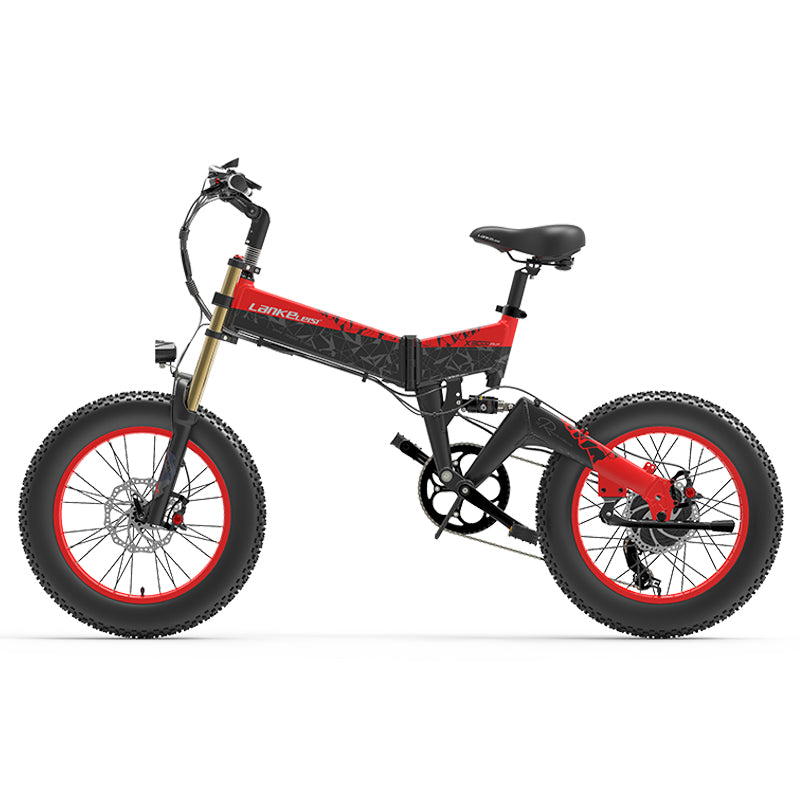 (EU UK Stock) Lankeleisi X-3000 plus-up 20 Inch 4.0 Fat Tire Snow Bike