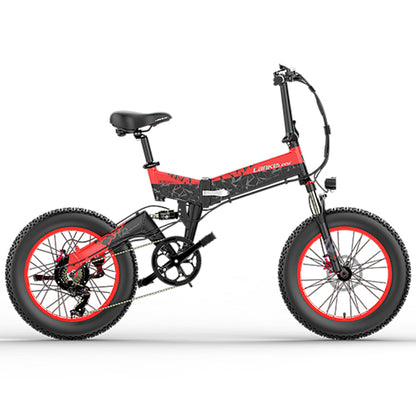 Lankeleisi X3000 Plus Folding Electric Mountain Bike-red/blue/black/green